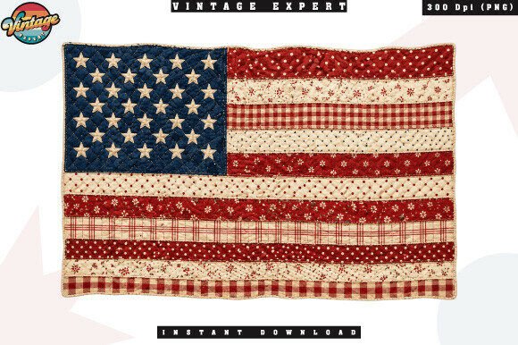 Bringing Americana to Life with the Patriotic USA Flag Rustic Patchwork PNG