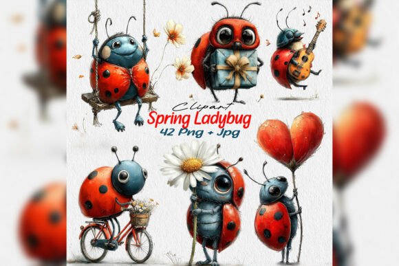 Bringing Nature to Life: The Creative Power of Whimsical Spring Ladybug Clipart