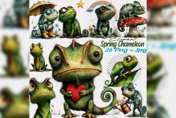 Choosing the Right Watercolor Easter Chameleon Clipart for Your Spring Projects