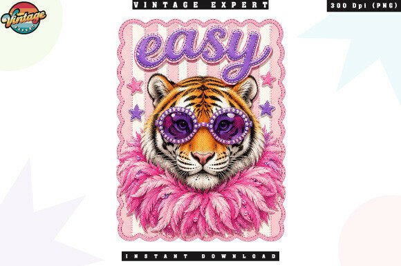 Cute Tiger with Glasses Patchwork PNG: A Guide to Quality and Usability