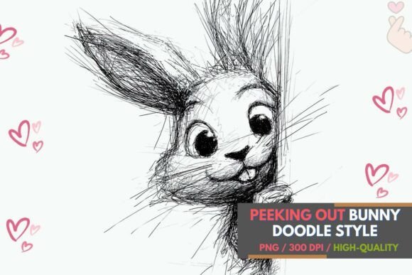 Evaluating Funny Peeking Bunny PNG Clipart Art for Creative Projects