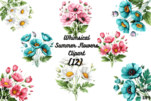 Mastering the Whimsical Summer Flowers Clipart Bundle for Professional Designs