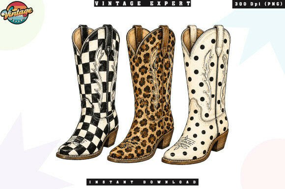 Strategic Branding with Leopard Cowgirl Boots Patchwork PNG: A Guide for Modern Creators
