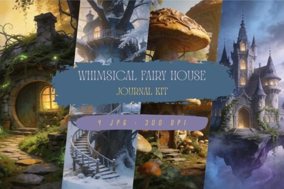 Whimsical Fairy House Journal Kit: Bringing Magic to Your Daily Creative Practice